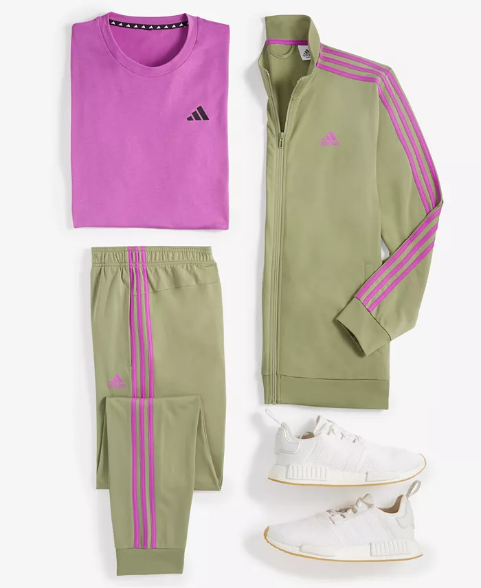 Adidas Men's Essentials Warm-Up 3-Stripes Track Jacket Men's Fashion & Accessories