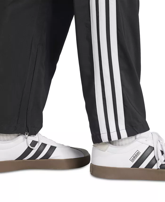 Adidas Men's Stanford Essential Three-Stripes Open Hem Track Pants Men's Fashion & Accessories