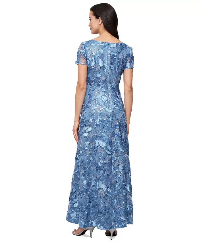 Alex Evenings Petite Embellished Lace Gown Women's Fashion Shoes & Accessories