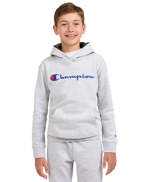 Champion Big Boys Signature Hoodie Kids Champion Big Boys Signature Hoodie Kids