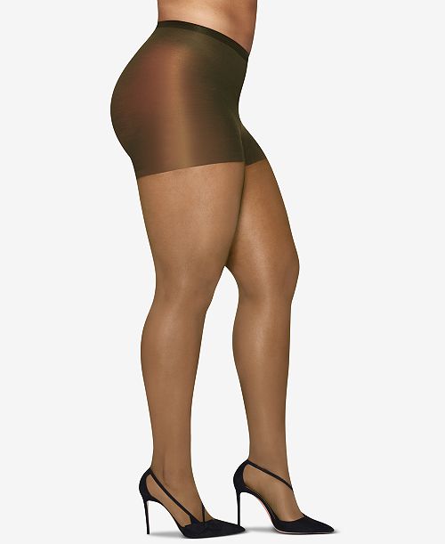 ALLSTAR PRODUCTS GROUP Hanes Curves Plus Size Silky Sheer Control Top Pantyhose Women's Fashion Shoes & Accessories