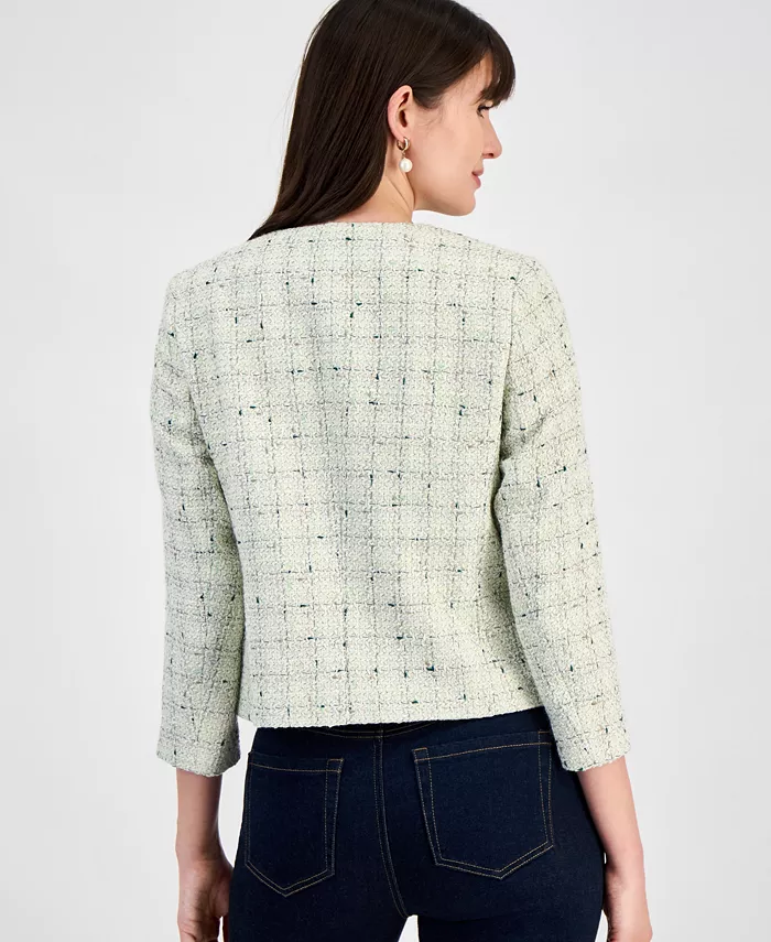Anne Klein Women's Tweed Jacket Women's Fashion Shoes & Accessories