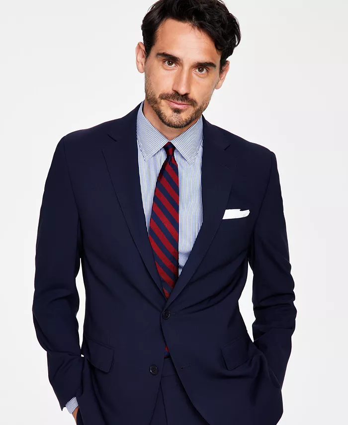 B By Brooks Brothers Men's Classic-Fit Stretch Wool Blend Suit Separates Jacket Men's Fashion & Accessories