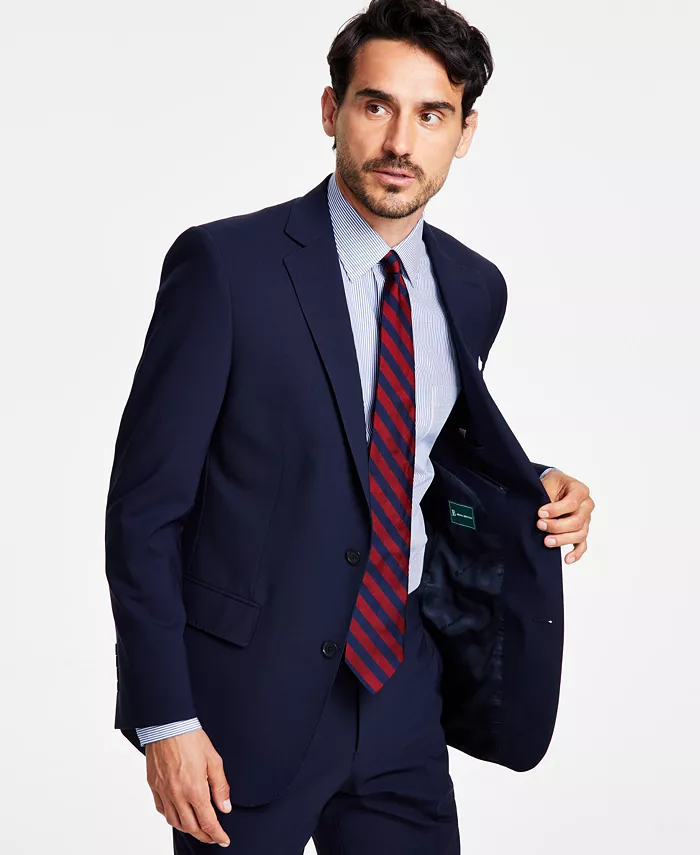 B By Brooks Brothers Men's Classic-Fit Stretch Wool Blend Suit Separates Jacket Men's Fashion & Accessories