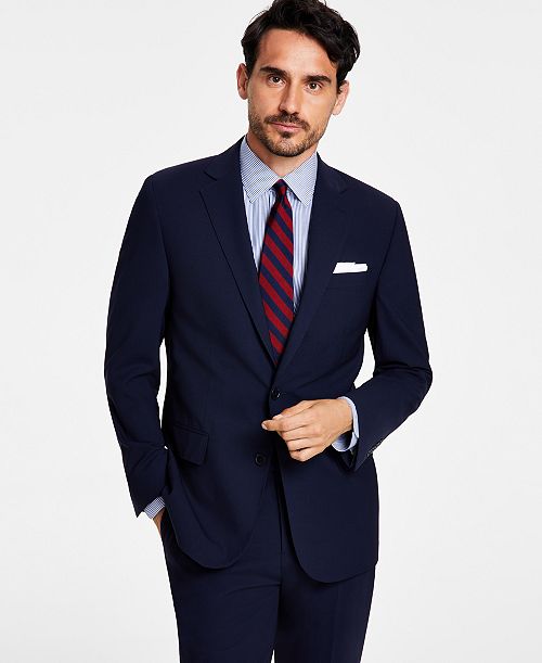 B By Brooks Brothers Men's Classic-Fit Stretch Wool Blend Suit Separates Jacket Men's Fashion & Accessories