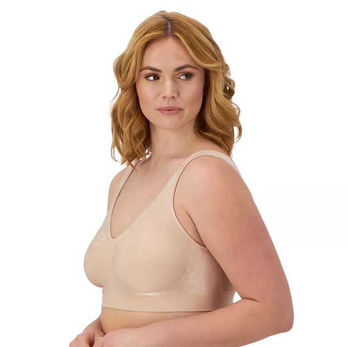 Bali Comfort Revolution ComfortFlex Fit Seamless 2-ply Wireless Bra 3484 Women's Fashion Shoes & Accessories