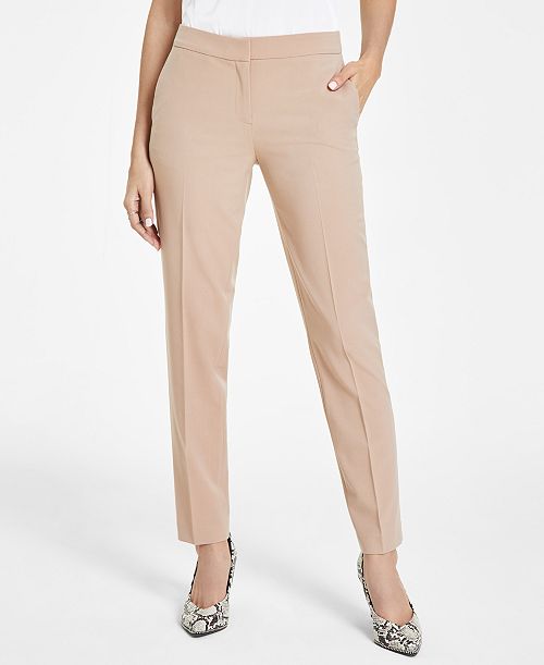 Bar III Women's Straight-Leg Dress Pants Created for Macy's Women's Fashion Shoes & Accessories