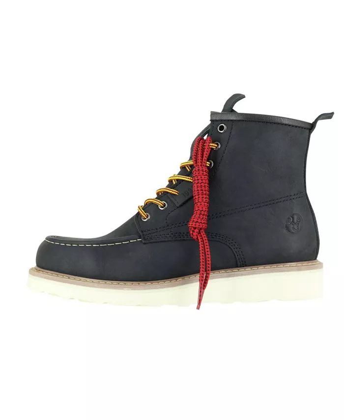 Berrendo Men's 6” Moc Toe Work Boots For Men – Wedge Steel Toe Boots – Vibram EVA Outsole – EH Rated Men's Shoes
