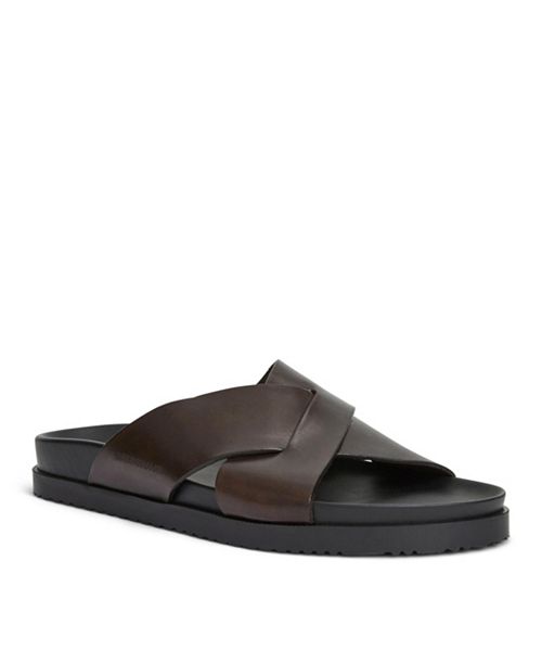 Bruno Magli Men's Bologna Leather Crisscross Sandals Men's Shoes