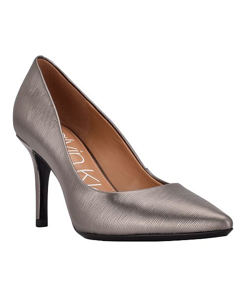 Calvin Klein Gayle Pointy Toe Stiletto High-Heel Pumps Women's Fashion Shoes & Accessories