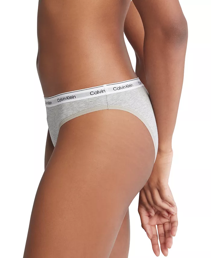 Calvin Klein Women's Modern Logo 3-Pack Bikini Underwear QD5207 Women's Fashion Shoes & Accessories