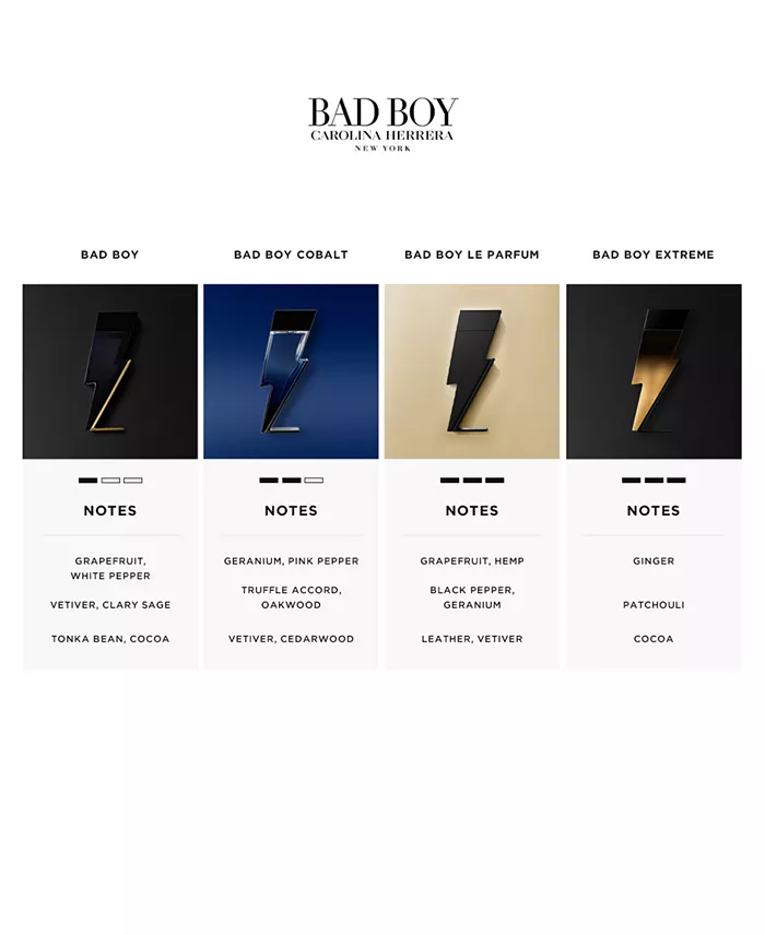 Carolina Herrera Men's Bad Boy Eau De Toilette Spray 5.1-oz. Created For Macy’s Beauty
