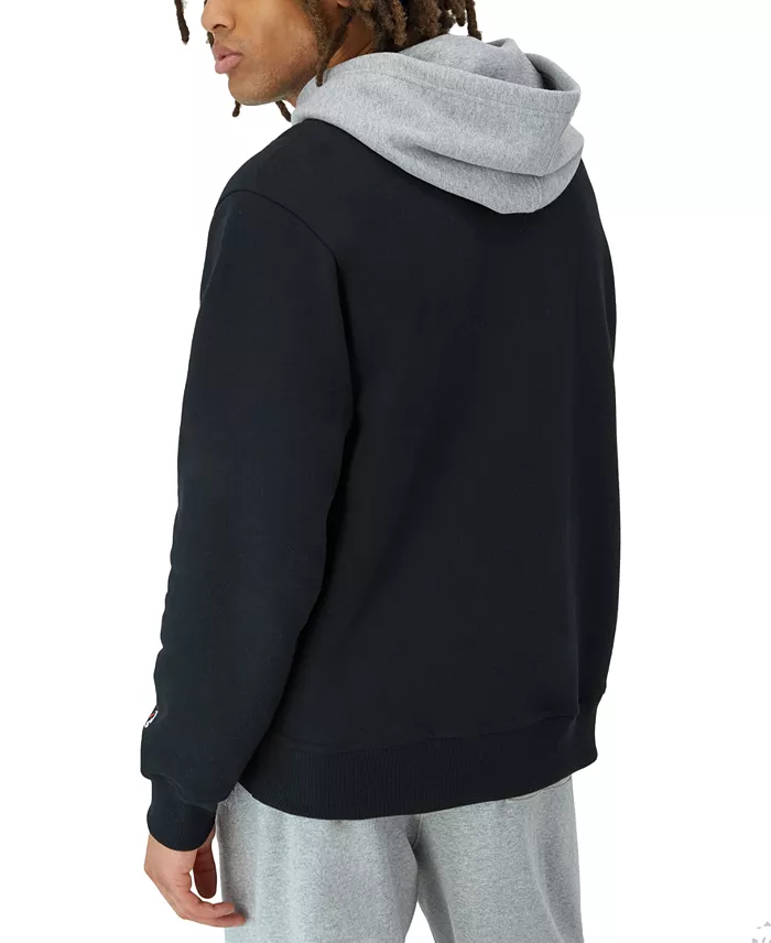 Champion Men's Power Blend Drawstring Logo Hoodie Men's Fashion & Accessories