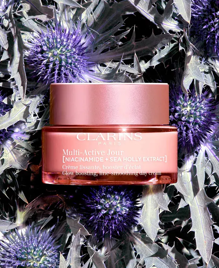 Clarins Multi-Active Day Moisturizer For Lines Pores & Glow With Niacinamide - Dry Skin 1.7 Oz. Beauty