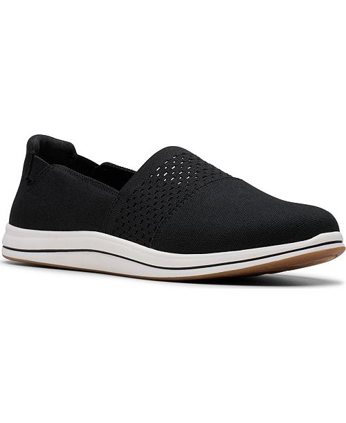 Clarks Cloud Steppers Breeze Vibe Casual Flats Women's Fashion Shoes & Accessories