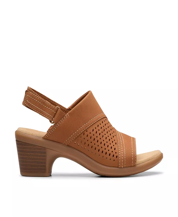 Clarks Collection Emily2 Mist Block Heel Sandals Women's Fashion Shoes & Accessories