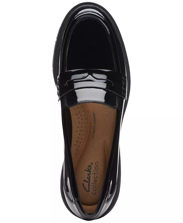Clarks Women's Westlynn Ayla Round-Toe Penny Loafers Women's Fashion Shoes & Accessories