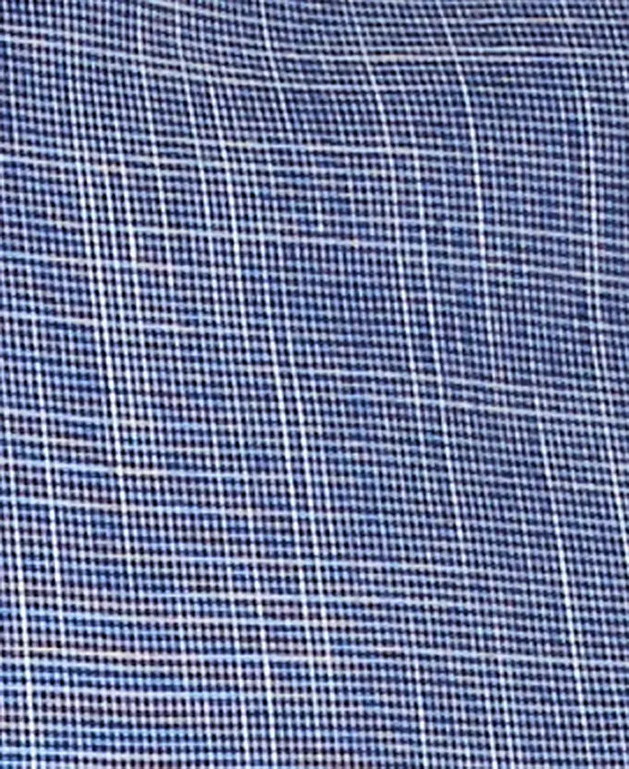 Club Room Men's Texture Check Stretch Cotton Shirt Created For Macy's Men's Fashion & Accessories