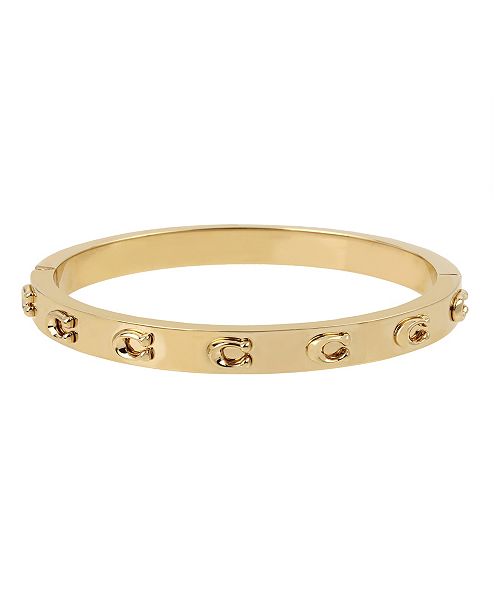 COACH Signature C Hinged Bangle Bracelet Jewelry & Watches COACH Signature C Hinged Bangle Bracelet Jewelry & Watches