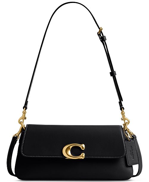 COACH Small Jet Leather Shoulder Bag Handbags Purses & Accessories