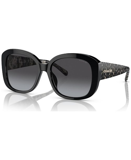 COACH Women's CH564 Sunglasses Gradient HC8363U Women's Fashion Shoes & Accessories