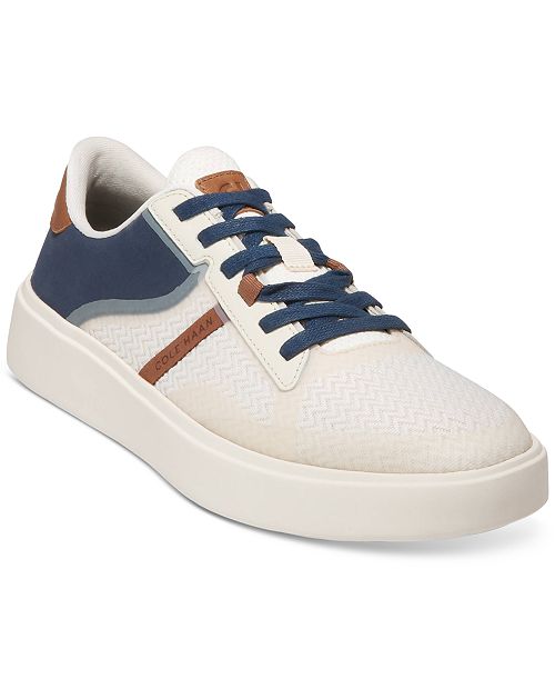Cole Haan Men's Grand Crosscourt Winner Mixed-Media Lace-Up Sneakers Men's Shoes