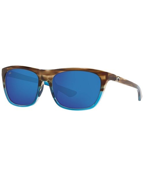 Costa Del Mar Women's Cheeca Polarized Sunglasses Mirror Polar 6S9005 Women's Fashion Shoes & Accessories