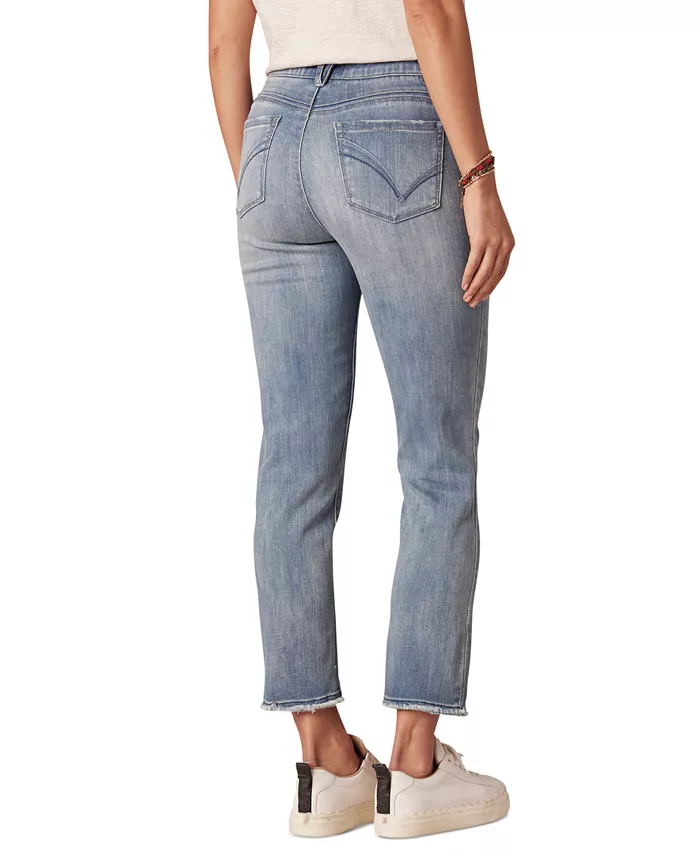 Democracy Petite "Ab"solution High-Rise Straight-Leg Jeans Women's Fashion Shoes & Accessories