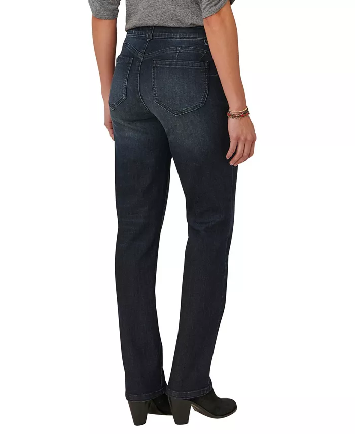 Democracy Women's "Ab" Solution Straight Leg Jean Women's Fashion Shoes & Accessories