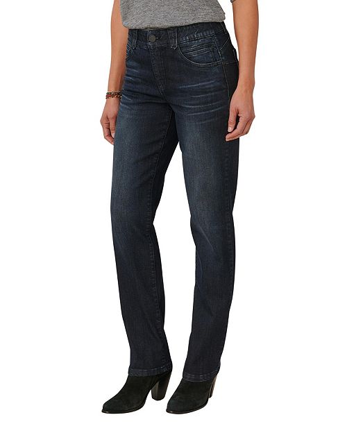 Democracy Women's "Ab" Solution Straight Leg Jean Women's Fashion Shoes & Accessories