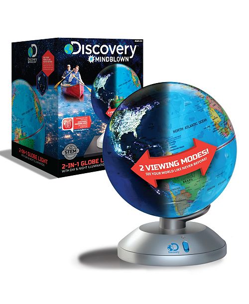 Discovery #MINDBLOWN 2 In 1 Globe Light Day And Night Illumination All Toys