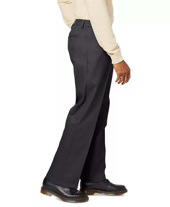 Dockers Men's Signature Relaxed Fit Pleated Iron Free Pants With Stain Defender Men's Fashion & Accessories