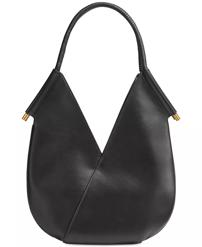 Donna Karan New York Baldwin Shoulder With Leather Wrapped Rounded Handle Handbags Purses & Accessories