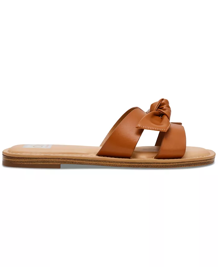 DV Dolce Vita Women's Jada Bow Slip-On Flat Sandals Women's Fashion Shoes & Accessories