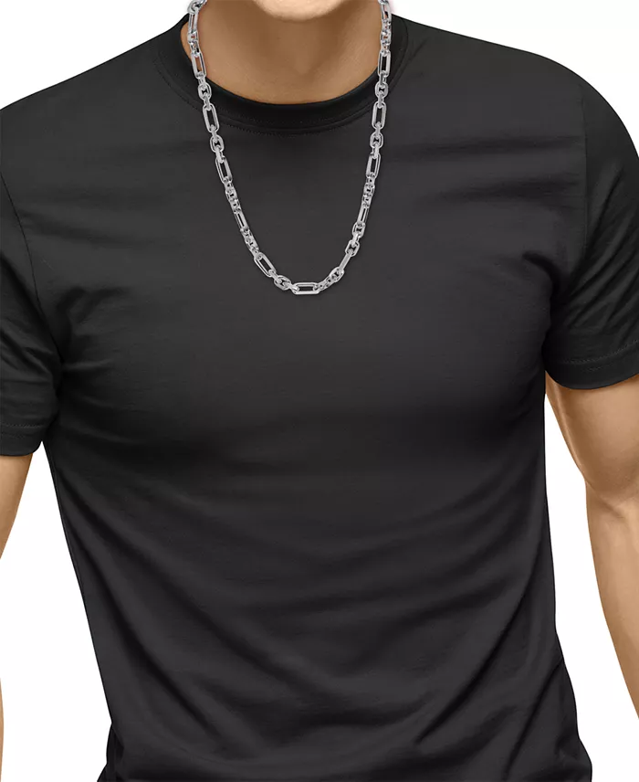 EFFY Collection EFFY® Men's Large Oval Link 22" Chain Necklace In Sterling Silver Jewelry & Watches