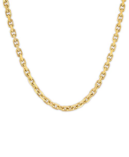 Esquire Men's Jewelry Cable Link 24" Chain Necklace Created for Macy's Jewelry & Watches