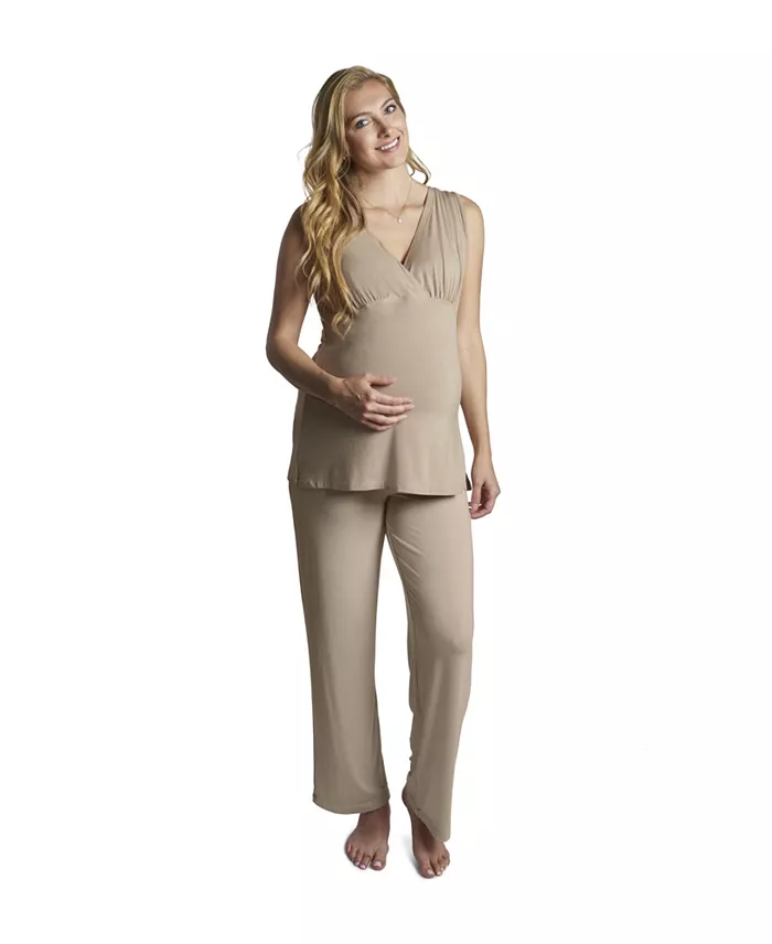 Everly Grey Maternity Analise During & After 5-Piece Maternity/Nursing Sleep Set Women's Fashion Shoes & Accessories