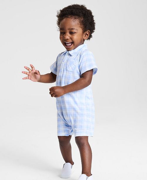 First Impressions Baby Boys Friendship Plaid Sunsuit Created for Macy's Kids First Impressions Baby Boys Friendship Plaid Sunsuit Created for Macy's Kids