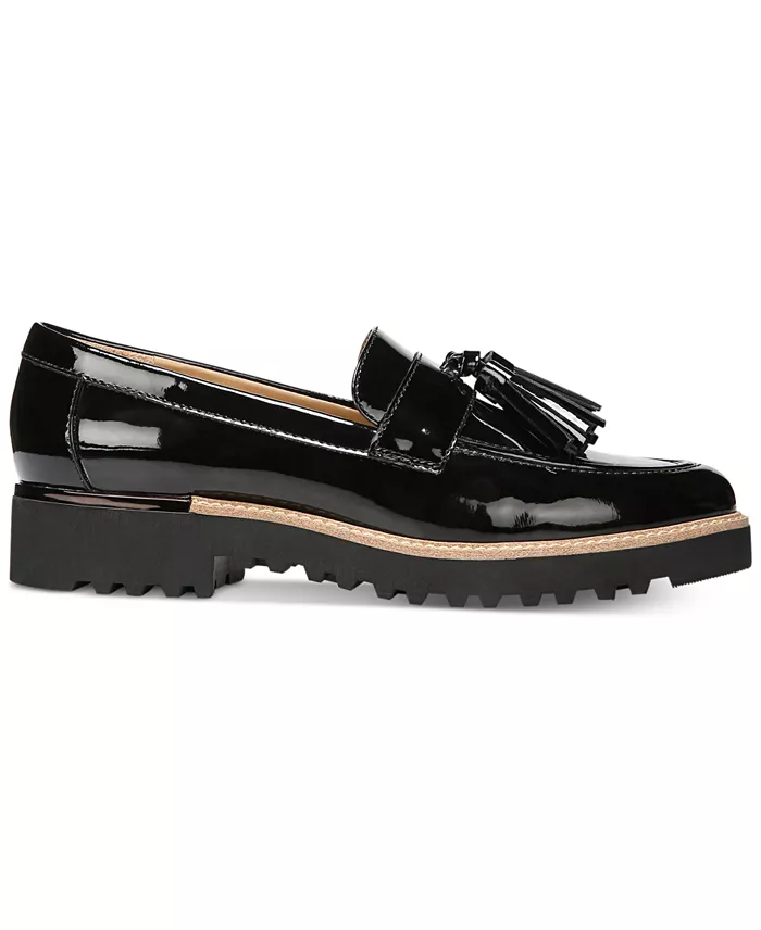 Franco Sarto Women's Carolynn Lug Sole Tassel Loafers Women's Fashion Shoes & Accessories