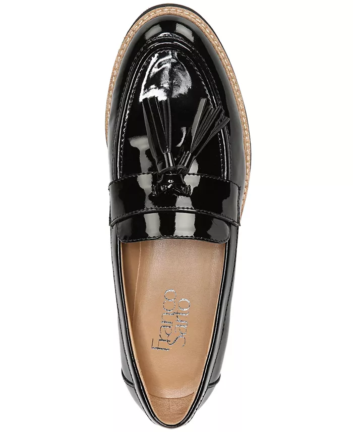 Franco Sarto Women's Carolynn Lug Sole Tassel Loafers Women's Fashion Shoes & Accessories