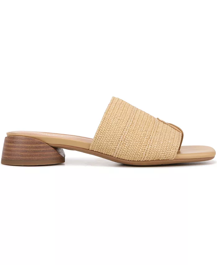 Franco Sarto Women's Loran Stacked Heel Slide Dress Sandals Women's Fashion Shoes & Accessories
