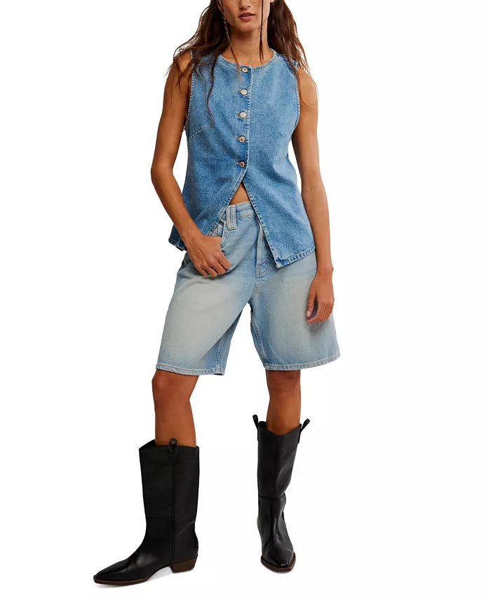 Free People Women's Aimee Vest Women's Fashion Shoes & Accessories