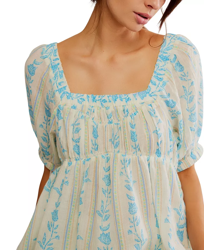 Free People Women's Santorini Printed Tunic Women's Fashion Shoes & Accessories