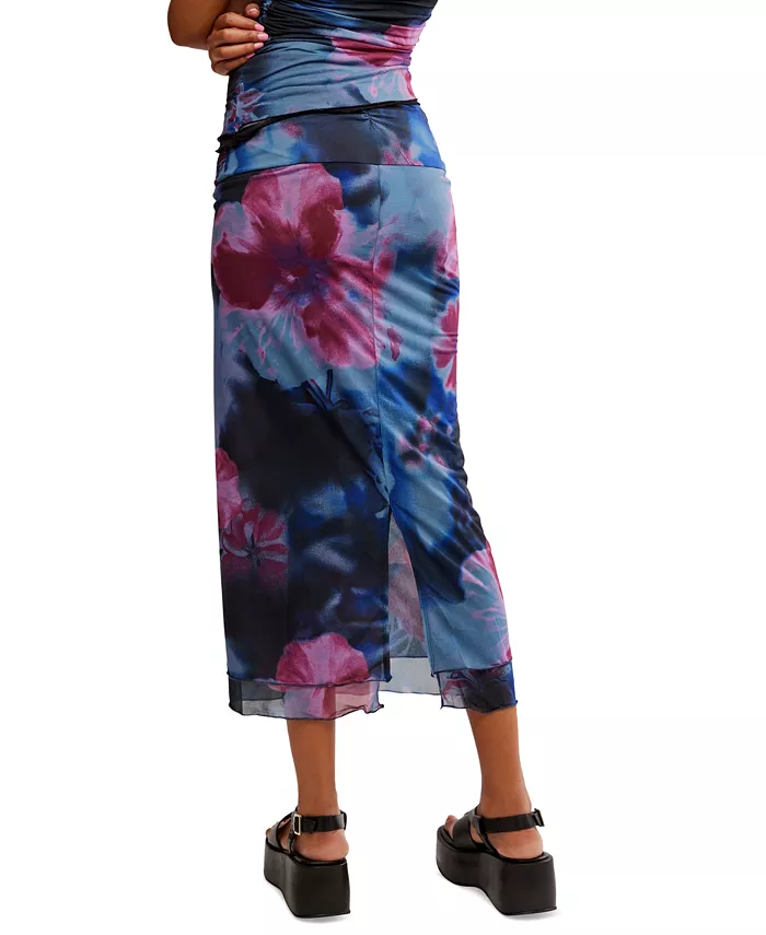 Free People Women's Sunset Mesh Maxi Skirt Women's Fashion Shoes & Accessories