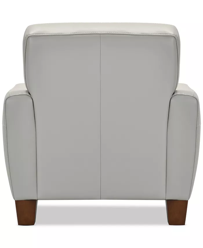 Furniture Galligher 36" Leather Chair Created For Macy's Furniture