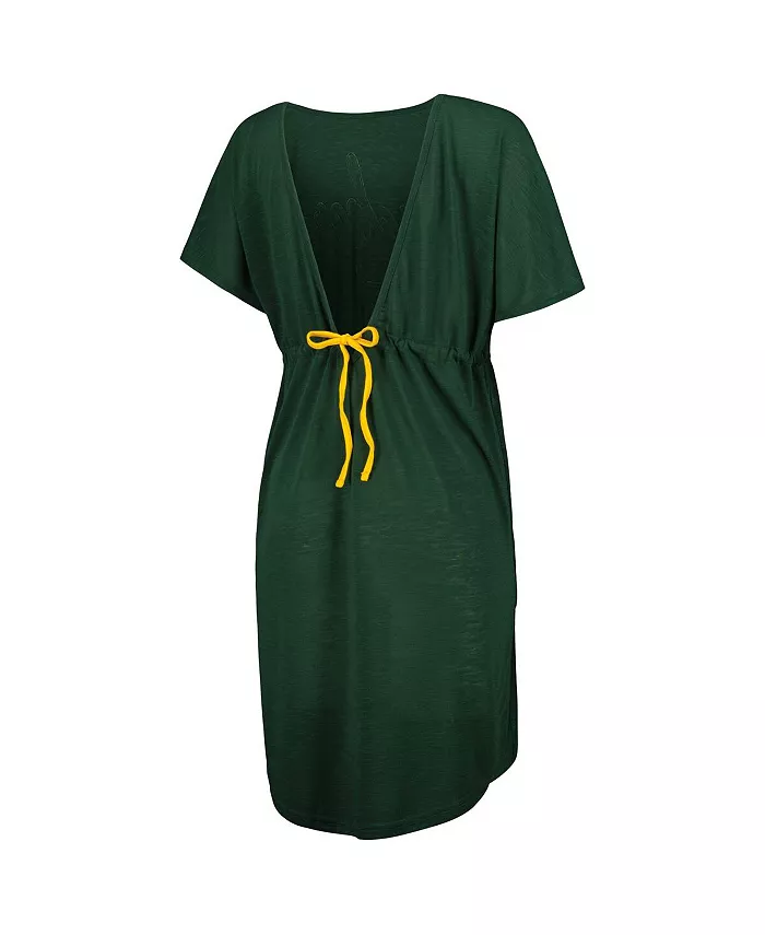 G-III 4Her By Carl Banks Women's Green Green Bay Packers Versus Swim Cover-Up Sports Fan Shop