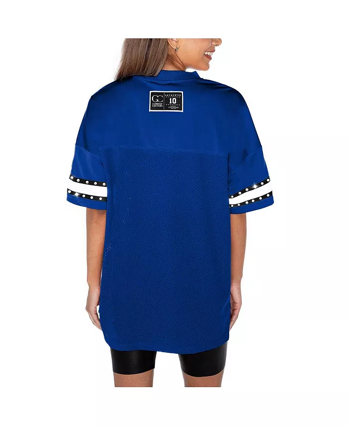 Gameday Couture Women's Royal Kentucky Wildcats Until Kickoff Rhinestone Fashion T-Shirt Sports Fan Shop
