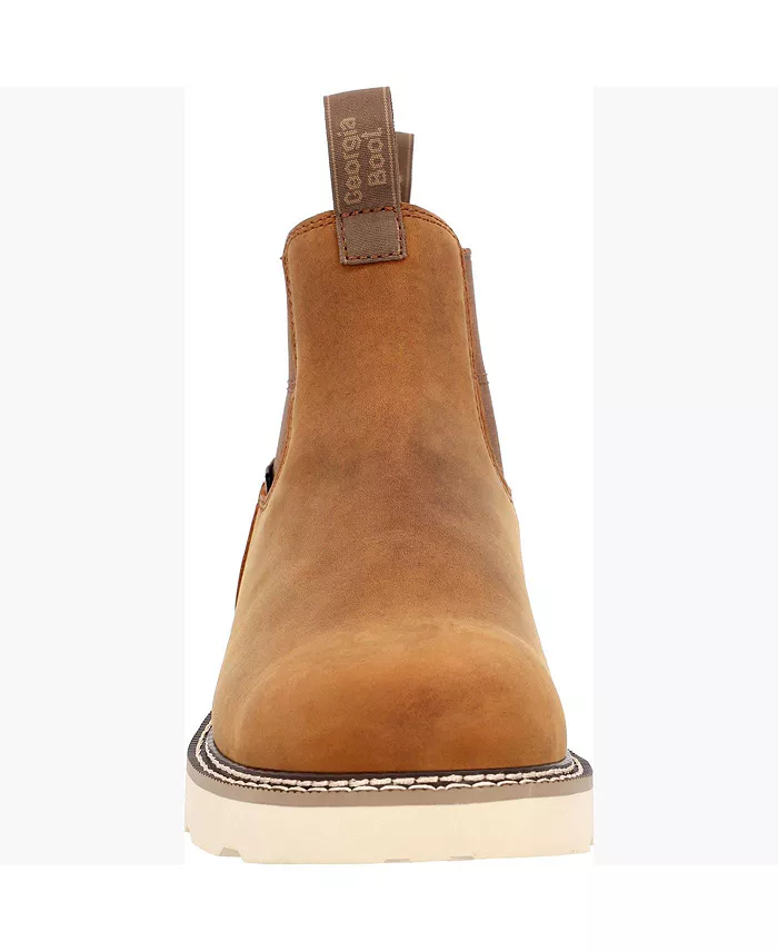 GEORGIA BOOT Men's Core 37 Wedge Waterproof Chelsea Work Boot Men's Shoes
