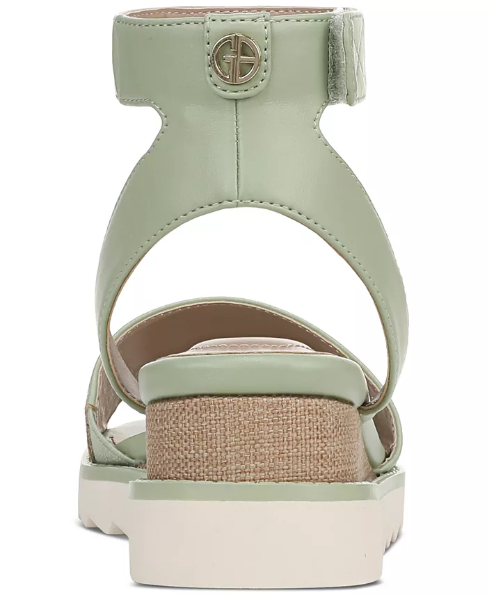 Giani Bernini Women's Constancia Ankle Strap Wedge Sandals Created For Macy's Women's Fashion Shoes & Accessories