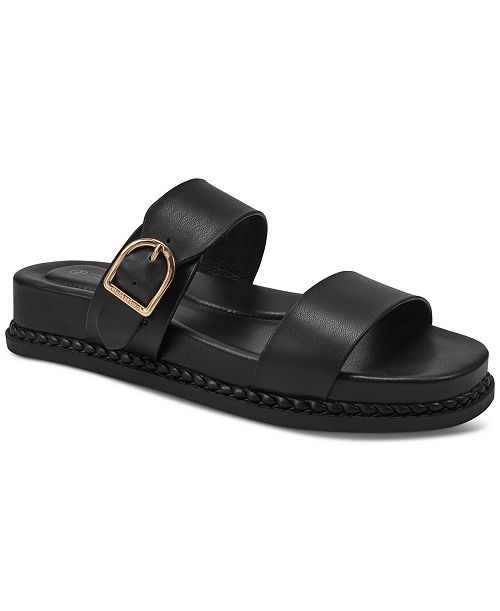 Giani Bernini Women's Gianaa Double Strap Footbed Sandals Created For Macy's Women's Fashion Shoes & Accessories